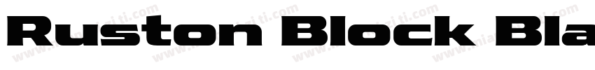 Ruston Block Black字体转换